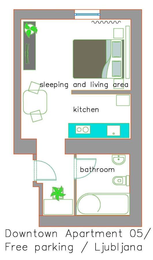 Downtown Apartment / Free Parking Любляна Экстерьер фото